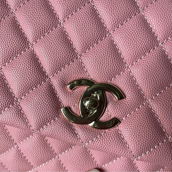 (SOLD) CHANEL COCO TOP HANDLE ROSE GHW - Picture 5 of 8